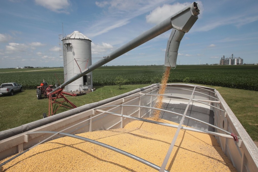 The trade war has hit American farmers at a vulnerable time as they are harvesting their largest ever crop of soybeans. Photo: AFP