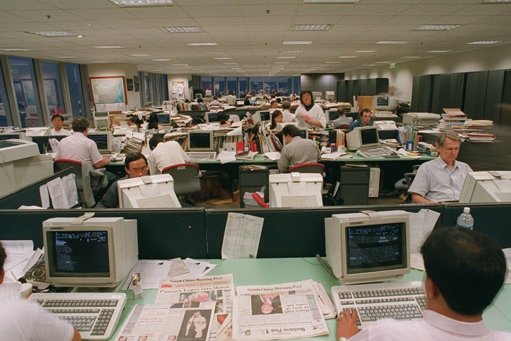 The South China Morning Post’s newsroom in Dorset House, Quarry Bay, in the 1990s. Photo: Edward Wong