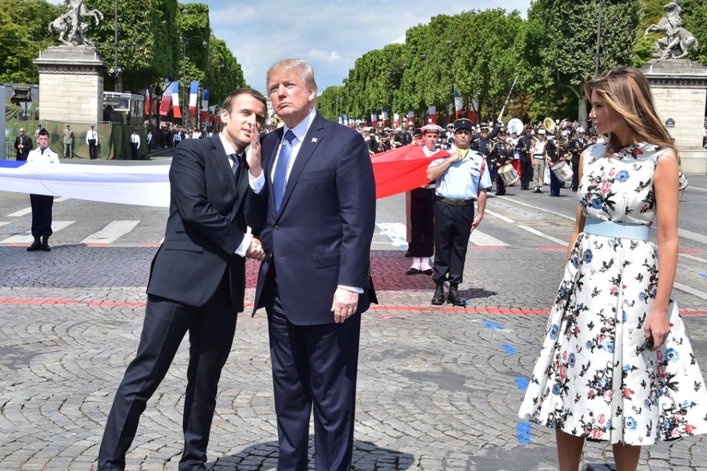 Experts predict that US President Donald Trump and French President Emmanuel Macron will discuss trade and tariffs, climate change, immigration, and relations with Russia. File photo: AFP