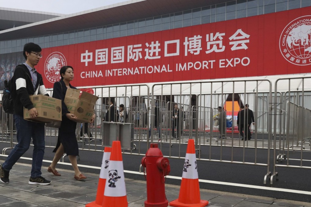 This is the first year of the China International Import Expo. It is held in Shanghai. Photo: AP