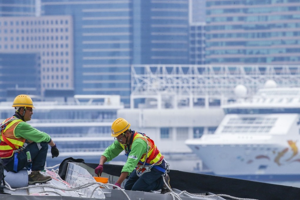 The shortage of blue-collar workers in certain professions in Hong Kong has led to increased wages, but young people are not drawn to manual jobs. Photo: David Wong