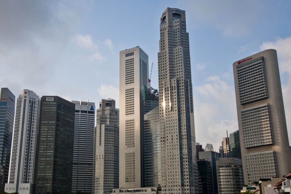 Singapore’s financial district. Photo: AFP