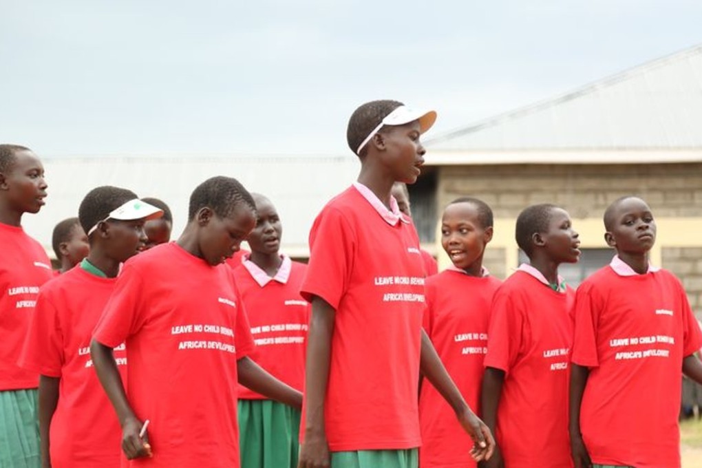 Kenyan girls from a primary school in Kongelai, West Pokot county, recite and perform a poem against FGM. Photo: Handout