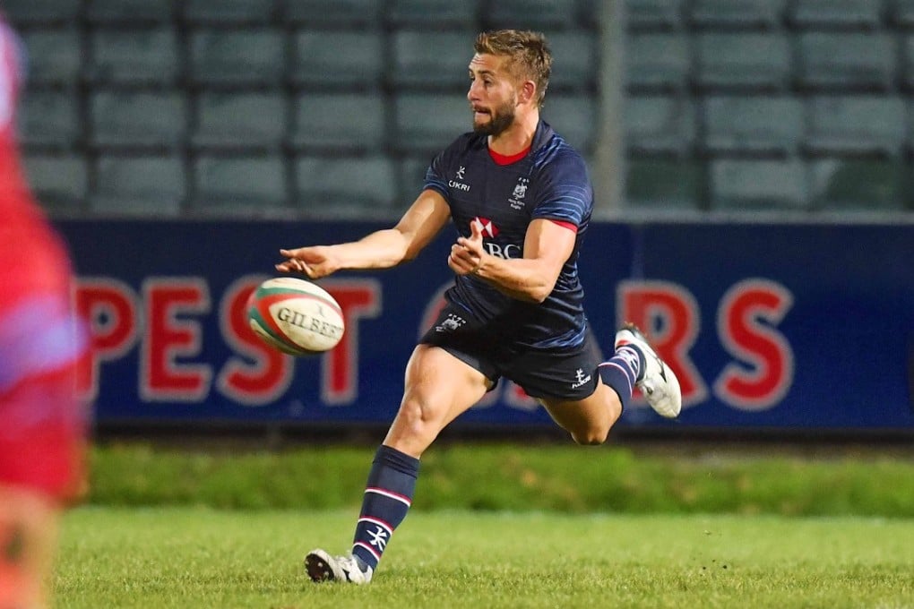 Bryn Phillips makes his first start for the Hong Kong national team at scrum-half. Photo: Hong Kong Rugby Union