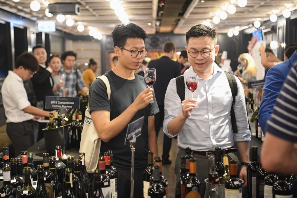 Wine lovers at the 2018 Cathay Pacific Hong Kong International Wine and Spirit Competition (HKIWSC). Photo: Meiburg Wine Media