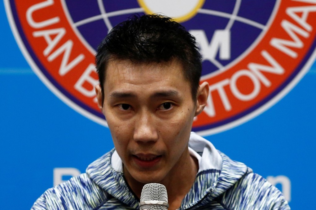 Malaysian shuttler Lee Chong Wei speaks to reporters in Kuala Lumpur. Photo: Reuters
