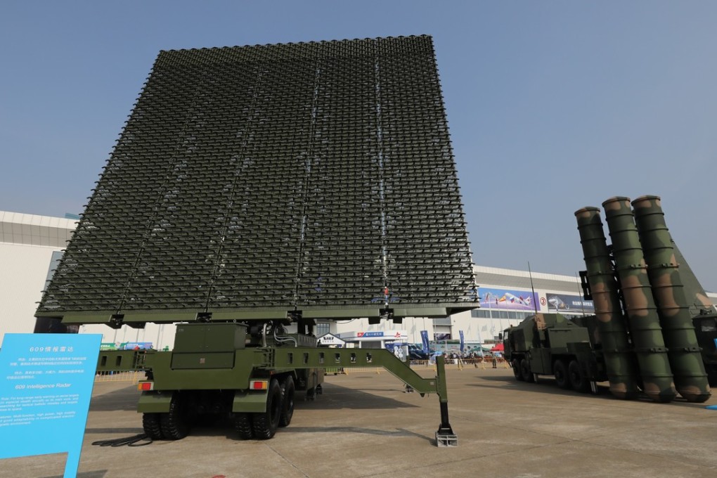The 609 intelligence radar system on display at the Zhuhai air show. Photo: Dickson Lee