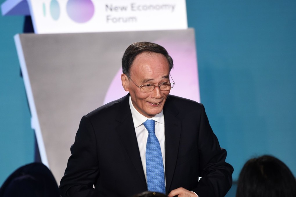 Chinese Vice-President Wang Qishan’s presence at the Bloomberg economic forum in Singapore was a signal from Beijing that it wants to engage in high-level dialogue with the United States, according to observers. Photo: AFP