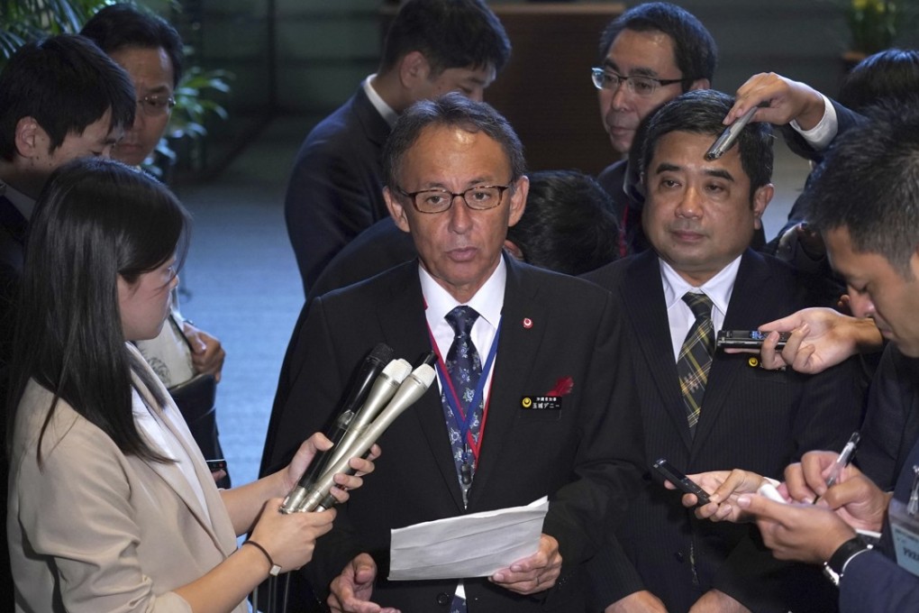 Okinawa Governor Denny Tamaki. Photo: AP