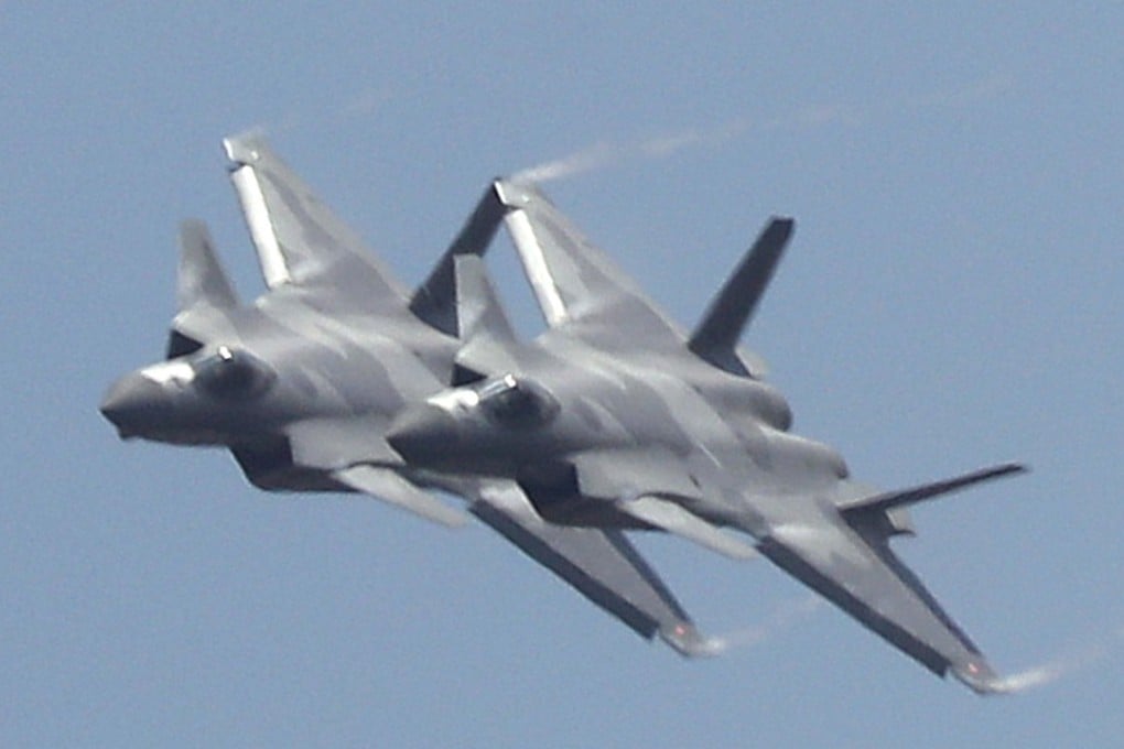 J-20s with Russian engines in action at the Zhuhai air show. Photo: Dickson Lee
