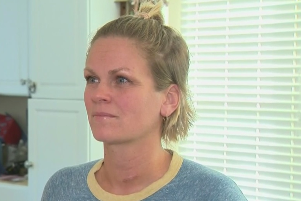 Dominique Colell says she was groped and assaulted by Thousand Oaks gunman Ian David Long when he was in high school and she was a track coach. Photo: CBS News