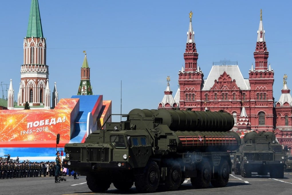 Russia has more than 100 products on display at this year’s Airshow China, including the S-400 Triumph air defence missile system seen here on parade in Moscow in May. Photo: AFP