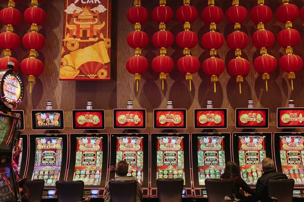 Slot machines at Vancouver’s River Rock Casino. Picture: Rachel Pick for Bloomberg Businessweek