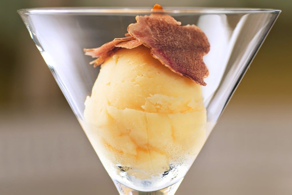 White truffle ice cream is a different way to taste the exotic fungus.