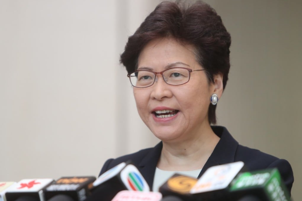 Chief Executive Carrie Lam meets the press before her Executive Council meeting. Photo: Winson Wong
