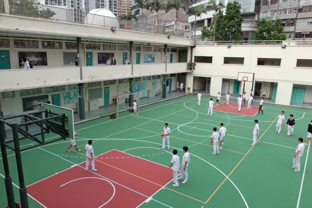 The boy collapsed at Queen's College in Causeway Bay. Photo: SCMP