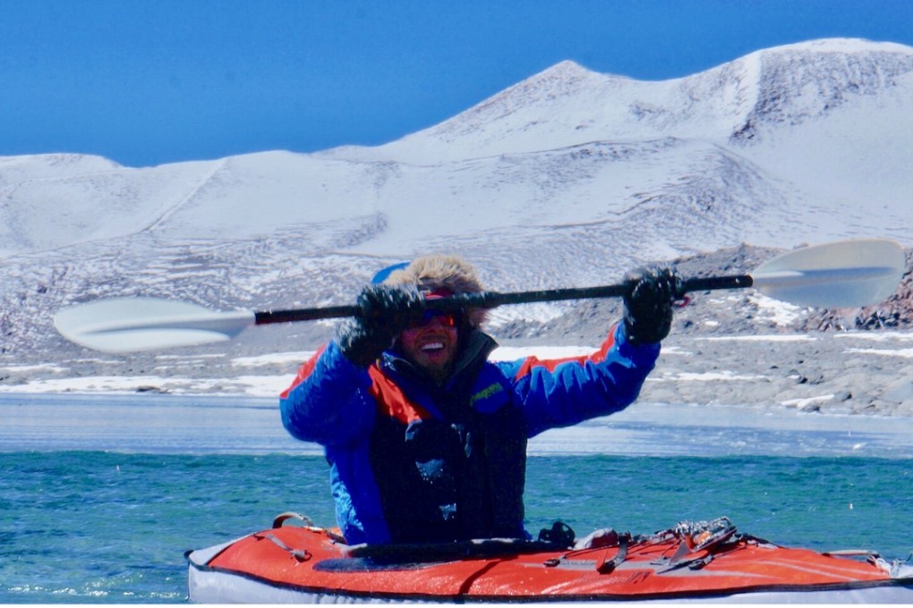 Dan Bull becomes the world record holder for the highest kayak in the world when he paddled in Ojos del Salado. Photos: Handout