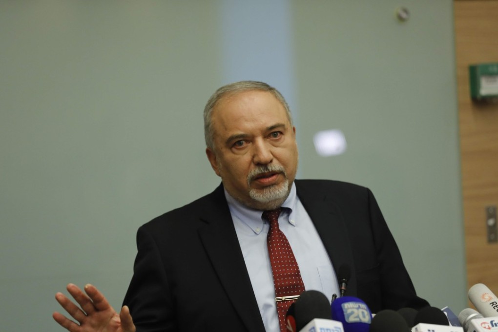 Israeli Defence Minister Avigdor Lieberman announced his resignation and called for early elections after a sharp disagreement over a Gaza ceasefire deal, throwing the government into turmoil. Photo: AFP