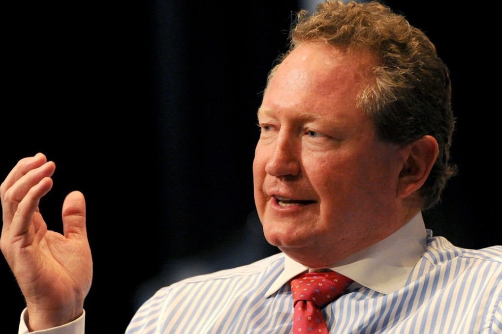 Mining billionaire Andrew “Twiggy” Forrest has partnered with the Hong Kong Rugby Union as part of his newly rebranded Global Rapid Rugby. Photo: AFP