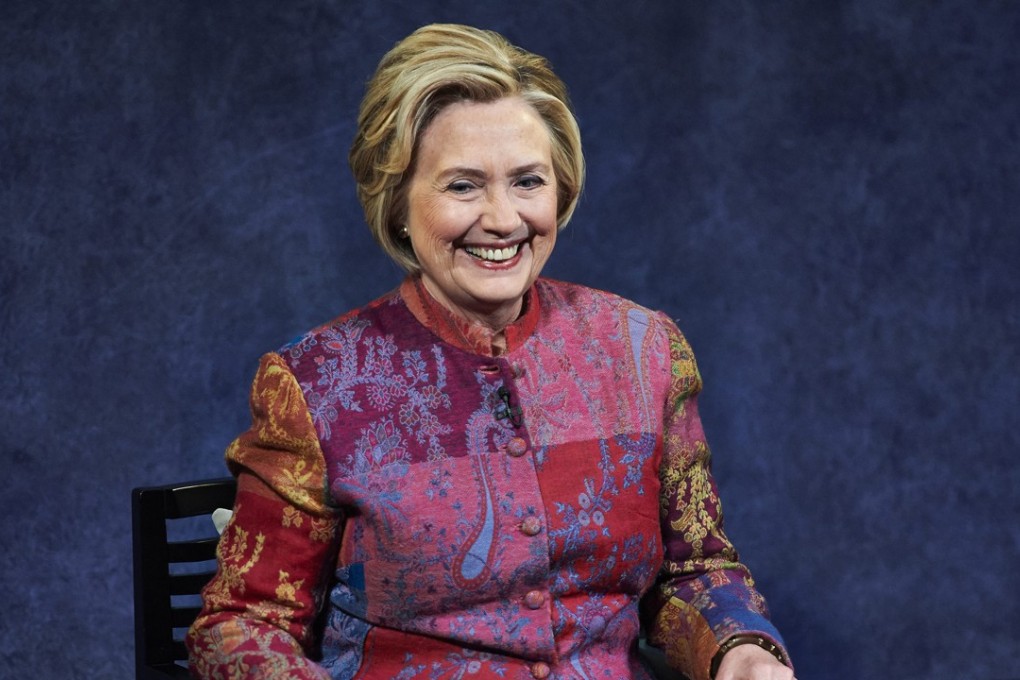 Former US Secretary of State and presidential nominee Hillary Clinton addresses the audience during the Child Mind Institute Summit in New York in November last year. Photo: TNS