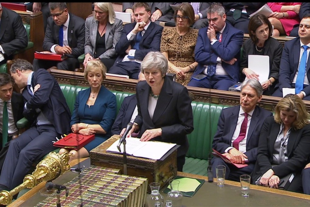 Britain's Prime Minister Theresa May in the House of Commons on Thursday. Photo: Handout