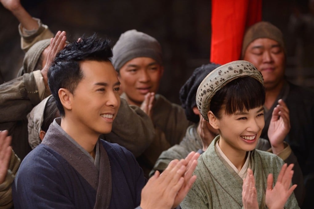 Donnie Yen and Eva Huang in a still from Iceman: The Time Traveler (category IIB; Cantonese), directed by Yip Wai-man. Simon Yam co-stars.