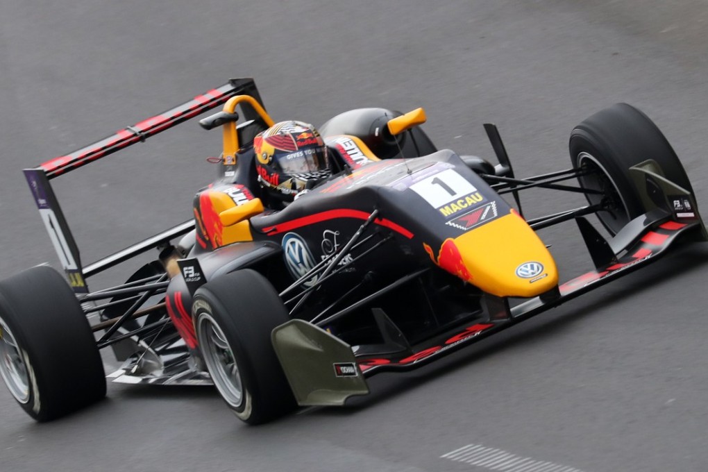Motopark rider Daniel Ticktum, driving the Dallara-Volkswagen, in Formula Three qualifying at the 2018 Macau Grand Prix. Photos: K.Y. Cheng