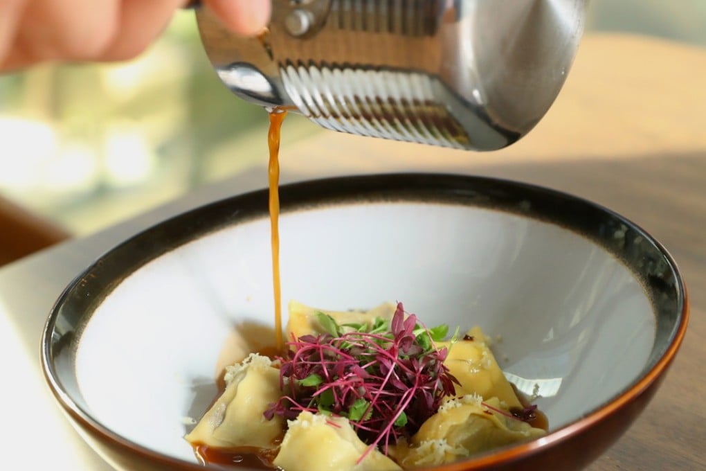 Ossobuco agnolotti at Hunter at The L Place in Central. Photo: Edmond So