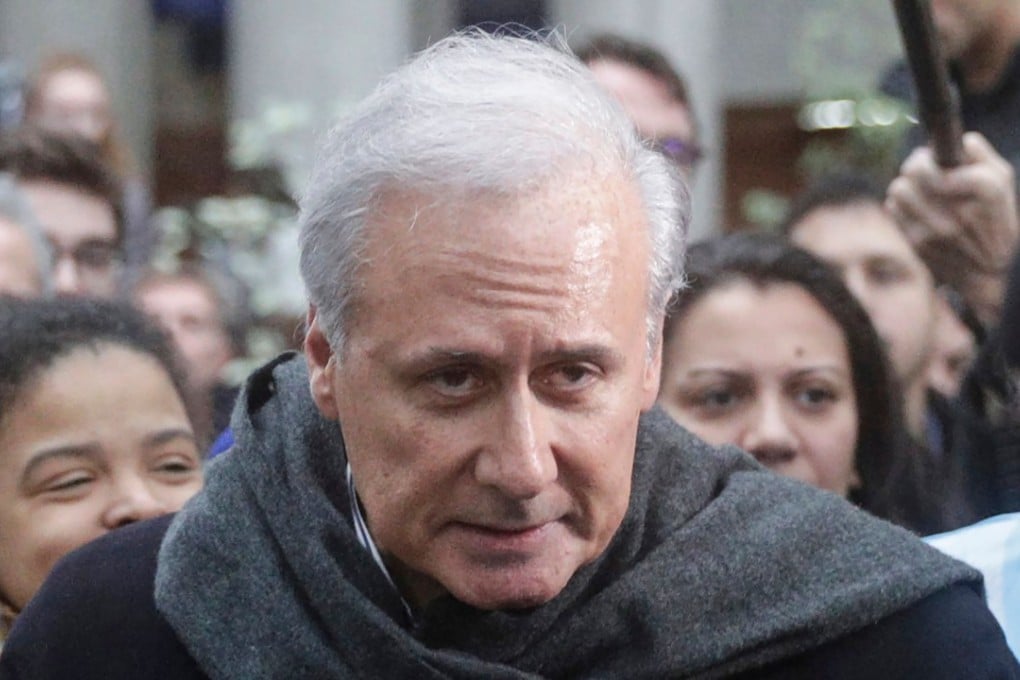 Georges Tron leaves the courthouse of Bobigny on Thursday, after he was acquitted of charges of rape and sexual aggression against two former employees. Photo: AFP