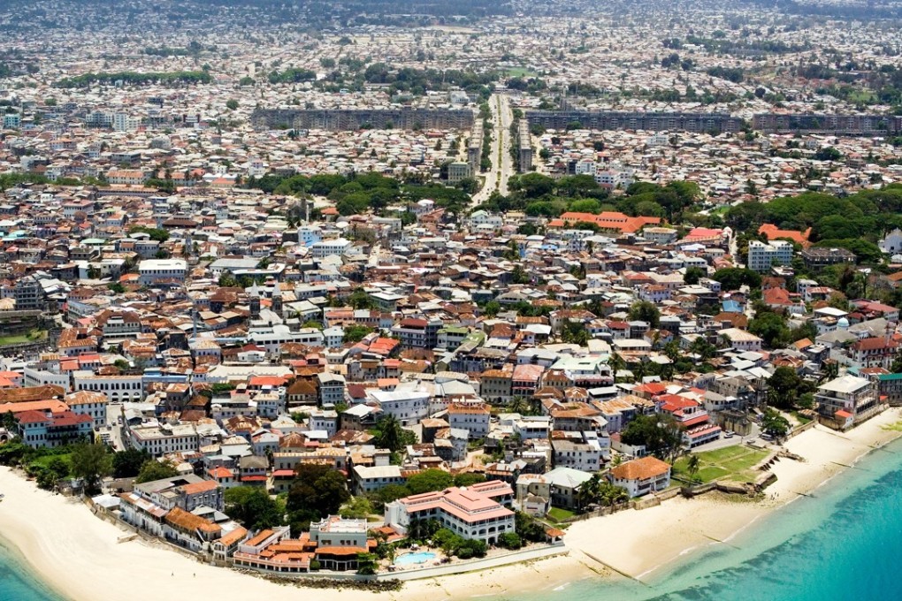 The town of Zanzibar in Tanzania.