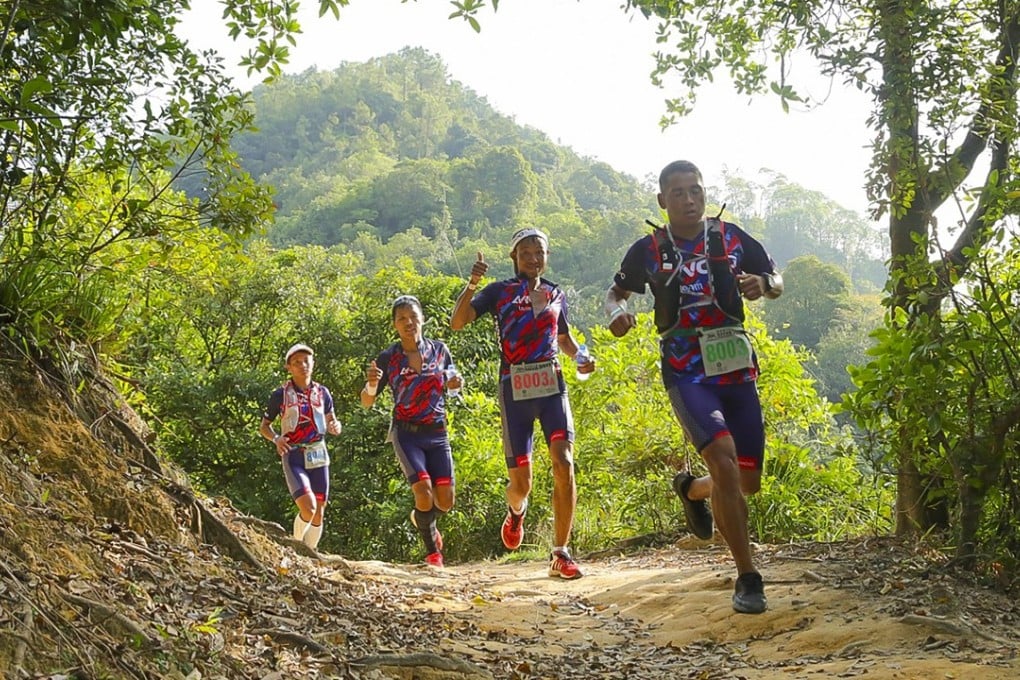 AWOO Team Nepal in action at the 2017 Oxfam Trailwalker. Photo: Claus Rolff
