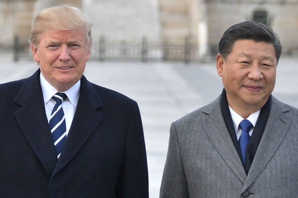 US President Donald Trump and Chinese President Xi Jinping in Beijing on November 8, 2017. Photo: AFP