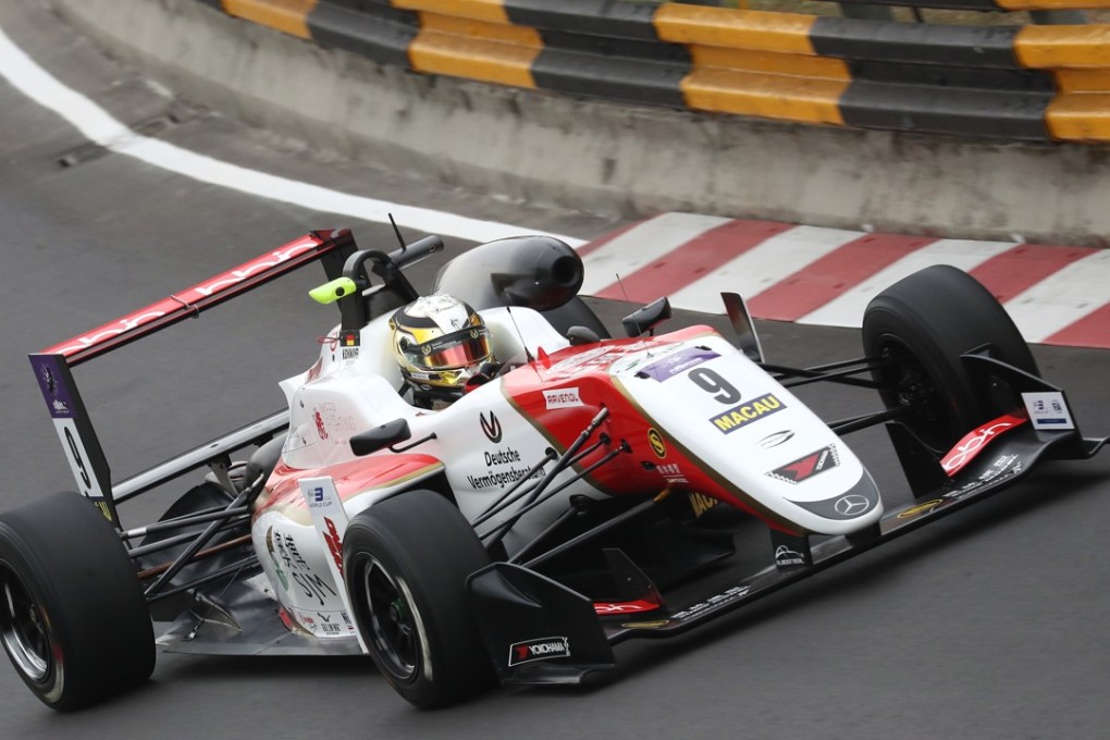 Mick Schumacher drives during Formula Three qualifying at the Macau Grand Prix. Photo: K.Y. Cheng