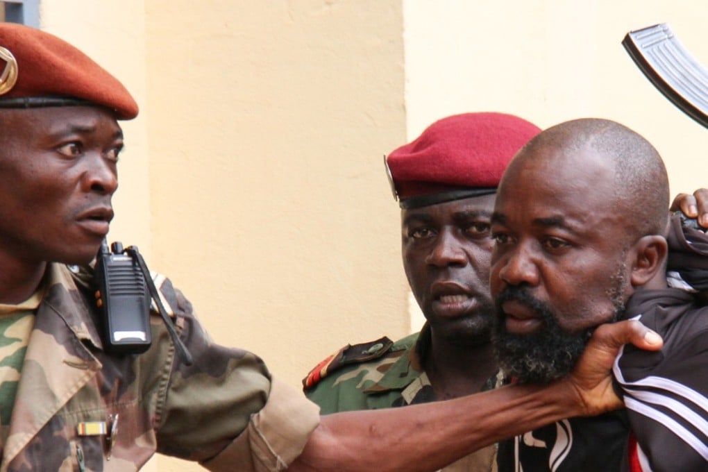 Troops arrest Central African MP Alfred Yekatom aka ‘Rambo, after he fired a gun at the parliament in Bangui. File photo: AFP