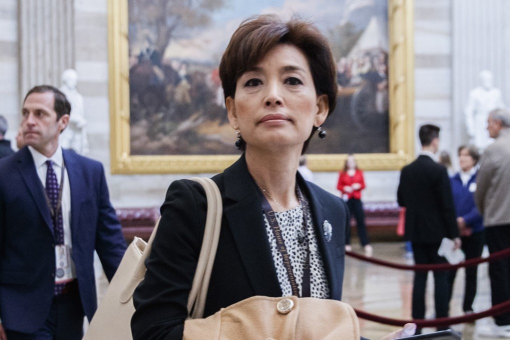 Young Kim, who was born in South Korea and raised in Guam, ran on a platform of representing small business owners and largely avoided mentioning her party’s leader, President Donald Trump, during her campaign. Photo: EPA