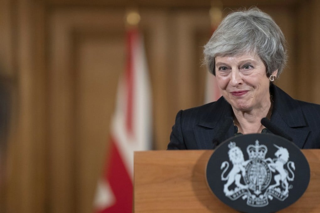 British Prime Minister Theresa May delivers a statement at 10 Downing Street in London on November 15, 2018. Photo: EPA