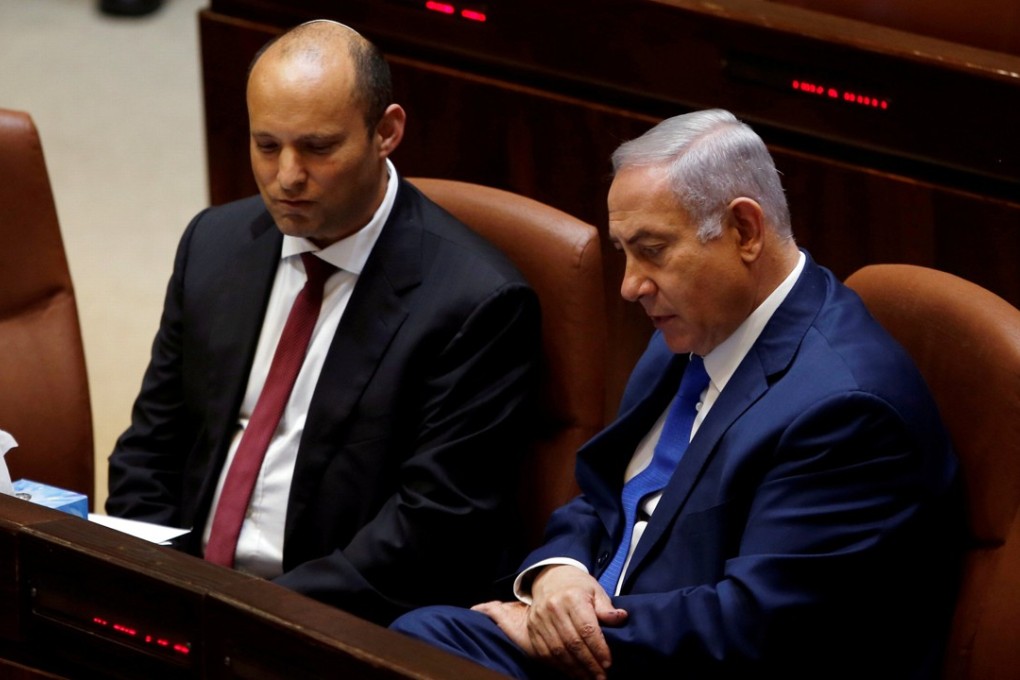 File photo of Israeli Prime Minister Benjamin Netanyahu (right) with Israeli Education Minister Naftali Bennett. Photo: Reuters