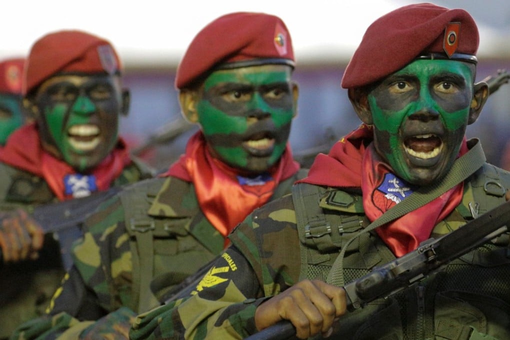 Venezuela's soldiers participate in a military parade. File photo: Reuters