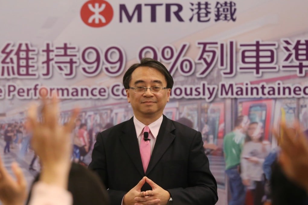 Managing Director of the MTR Corporation’s operations and mainland business, Dr Jacob Kam. Photo: Dickson Lee