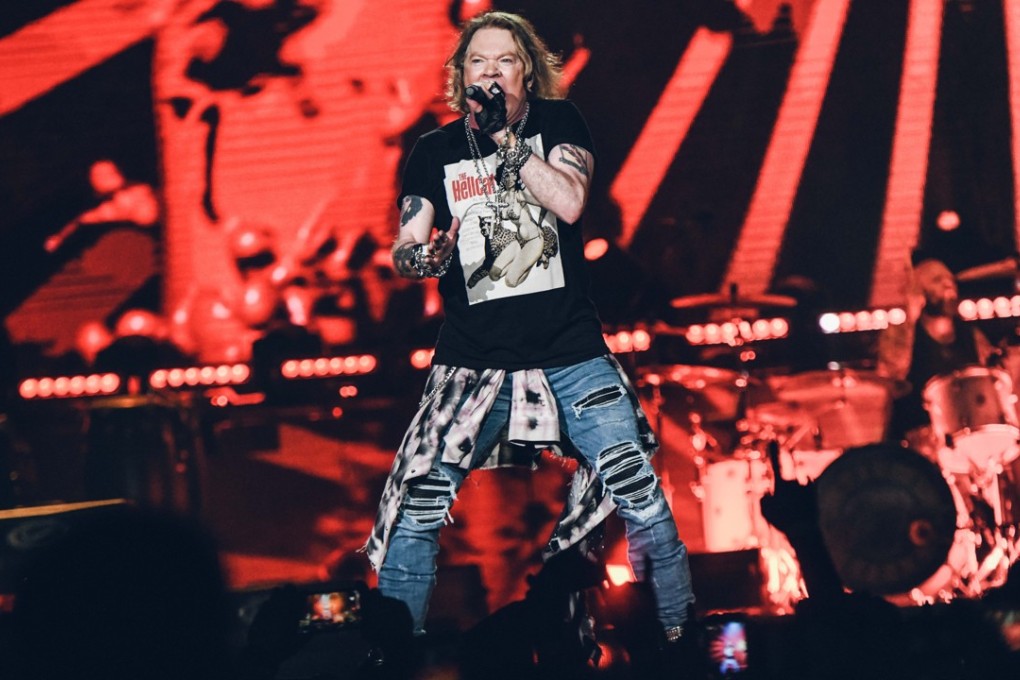 Axl Rose, lead singer of Guns N’ Roses at the Not in This Lifetime show at AsiaWorld-Expo in Hong Kong on November 20. Photo: Kennevia Photography