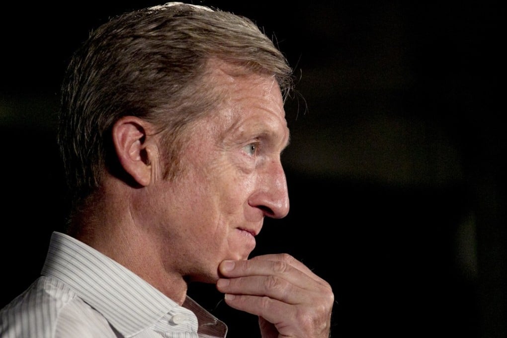 Tom Steyer, co-founder of NextGen Climate Action Committee, attends a “Need To Impeach” event in Detroit, Michigan, in August. Photo: Bloomberg