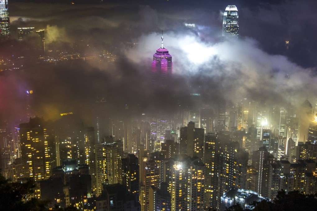 It’s not just nature that inspires awe. The view from Victoria Peak produces a similar sensation Photo: Bruce Yan