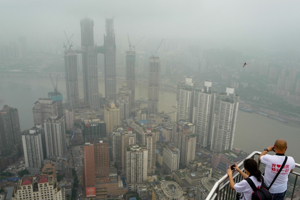 High-rise buildings under construction in Chongqing, southwest China. Photo: Xinhua