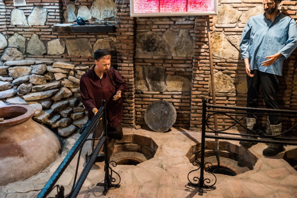 The wine production process is shown at the Qvevri Wine Museum in Napareuli, Georgia. Picture: Alamy