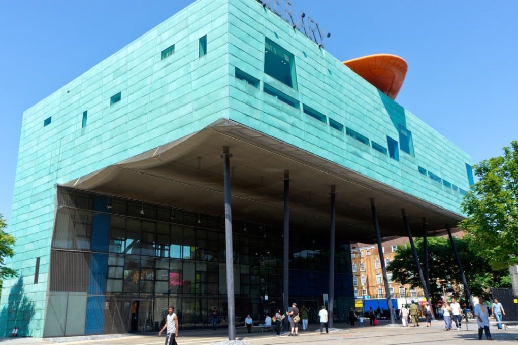 Peckham Library, designed by Will Alsop, in south London, Britain. Picture: Alamy