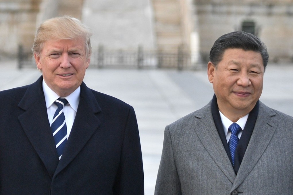 Happier times: Trump and Xi meet in Beijing in 2017. Photo: AFP