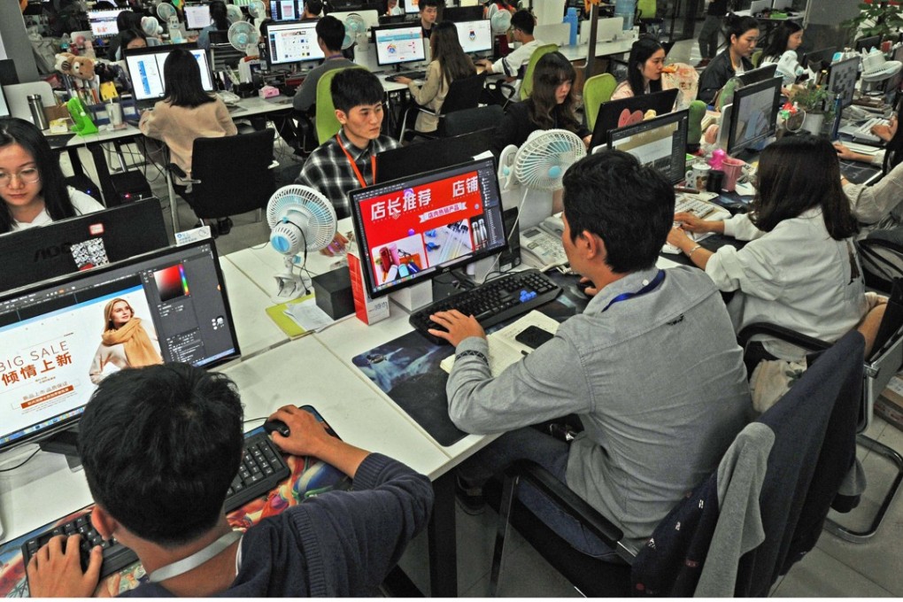 The value of China’s cross-border e-commerce market more than doubled last year to 56.59 billion yuan. Photo: Xinhua