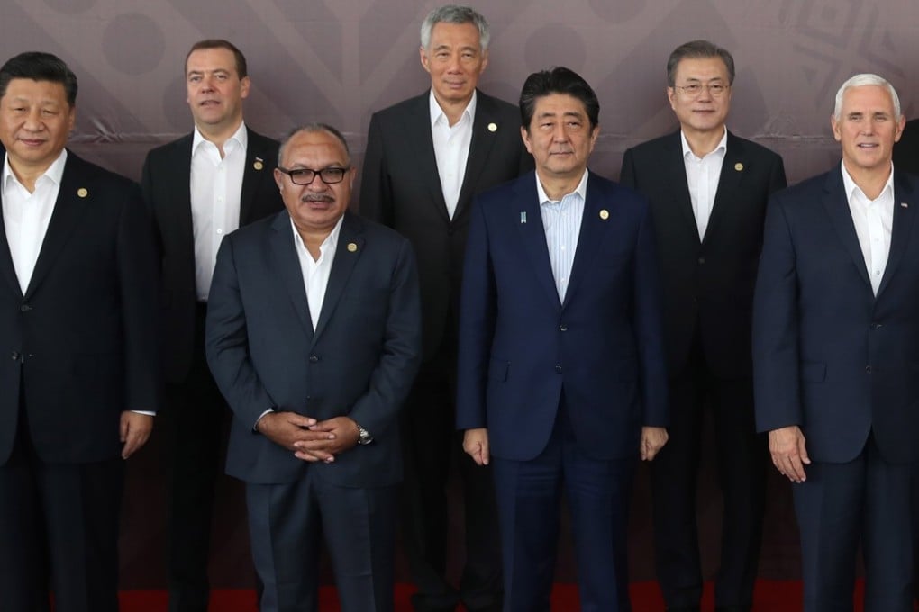 Regional representatives on the final day of the Asia-Pacific Economic Cooperation summit in Papua New Guinea. Photo: EPA