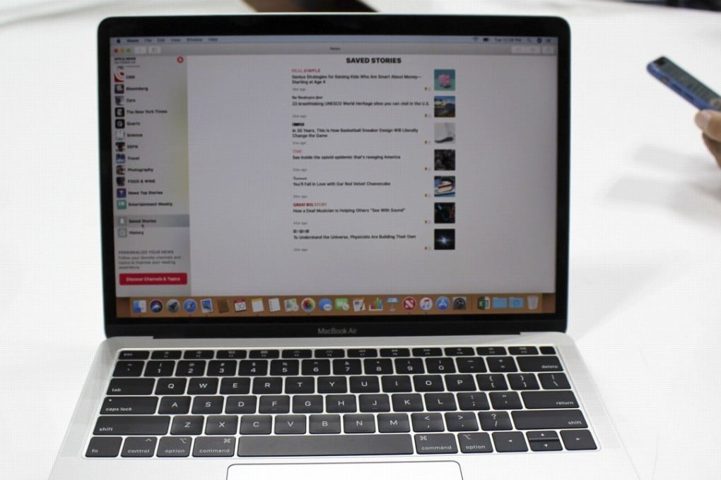 The new MacBook Air starts at US$1,199 for a model with 8GB of RAM and a modest 128GB of storage. Photo: Kyodo