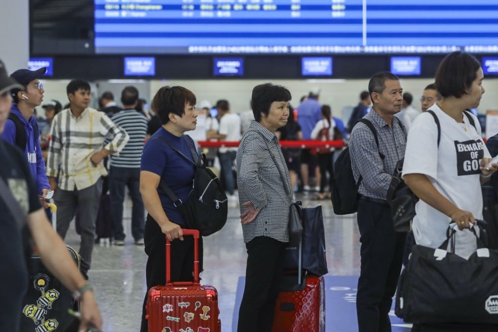 Average daily patronage for the much-hyped rail line was about 50,000, around 38 per cent below the rail giant’s estimate of 80,100. Photo: Sam Tsang